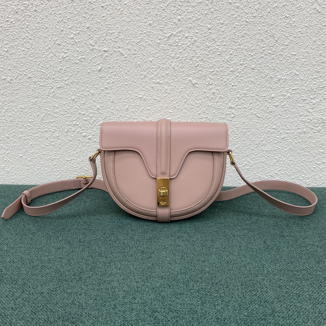 Celine Besace 16 Satinated Calfskin Shoulder Bag Pink 188013